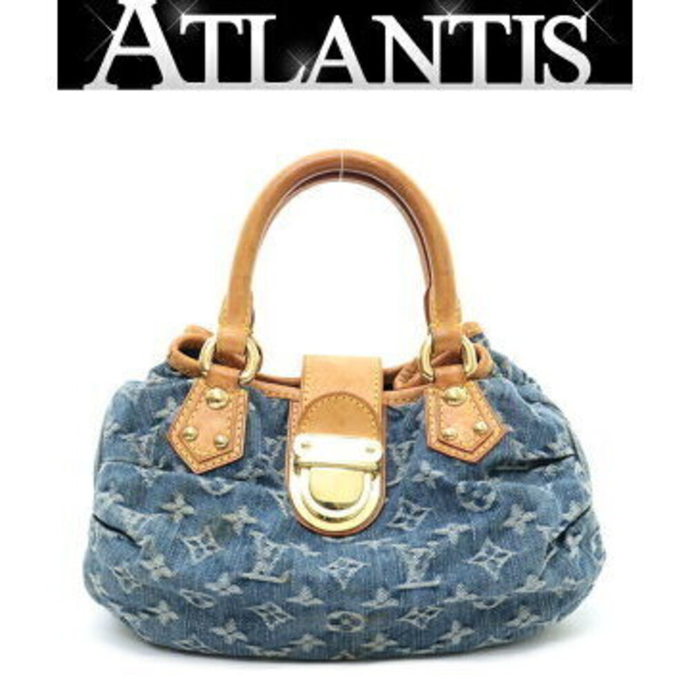 Louis Vuitton Pleaty Handbag Monogram Denim